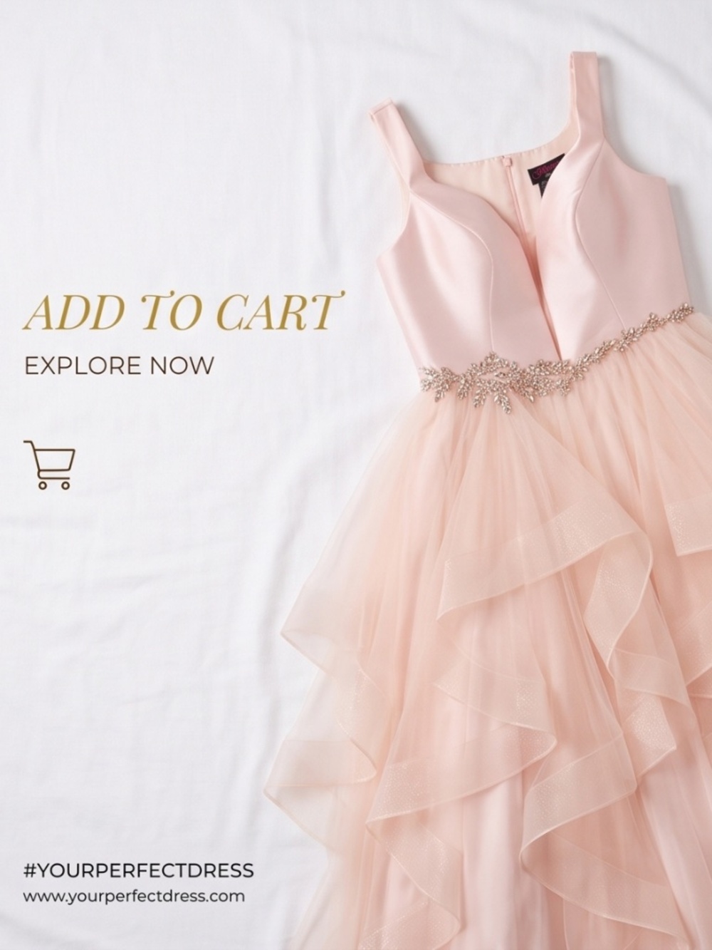 Elegant Plus Size Blush Pink Prom Dress
